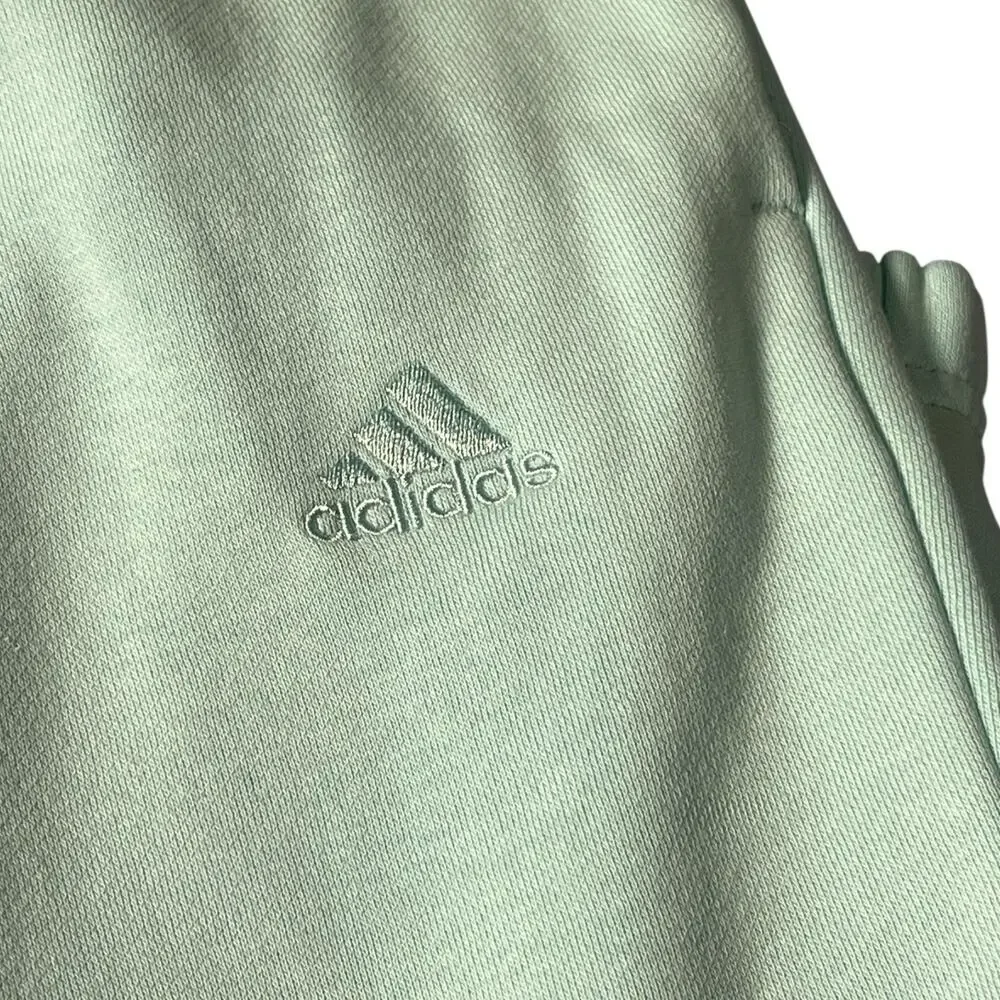 NWT Adidas All Season Large Flash Aqua Joggers Sweatpants Fleece Soft Multisport